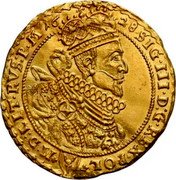Poland Ducat Sigismund III 1628 II KM# 47 SIG III D G REX POL M D LIT RVS P M coin obverse