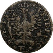 Poland Groschen Friedrich II 1764 E C# 8 FRIDERIC BOR REX E coin obverse Poland Groschen Friedrich II 1764 E C# 8 FRIDERIC BOR REX E coin obverse