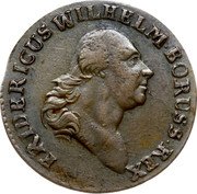 Poland Grossus Frederick William II 1796 B C# 3 FRIDERICUS WILHELM BORUSS REX coin obverse Poland Grossus Frederick William II 1796 B C# 3 FRIDERICUS WILHELM BORUSS REX coin obverse