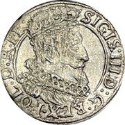 Poland Grosz Sigismund III 1627 KM# 11 SIGIS III D G REX POL D R I I coin obverse Poland Grosz Sigismund III 1627 KM# 11 SIGIS III D G REX POL D R I I coin obverse