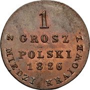 Poland Grosz Alexander I 1826 IB C# 94 1 GROSZ POLSKI 1822 Z MIEDZI KRAIOWEY coin reverse Poland Grosz Alexander I 1826 IB C# 94 1 GROSZ POLSKI 1822 Z MIEDZI KRAIOWEY coin reverse