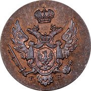 Poland Grosz Nicholas I 1828 FH C# 105 I. B. coin obverse Poland Grosz Nicholas I 1828 FH C# 105 I. B. coin obverse