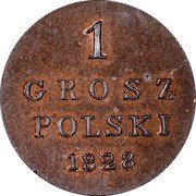 Poland Grosz Nicholas I 1828 FH C# 105 1 GROSZ POLSKI 1828 coin reverse Poland Grosz Nicholas I 1828 FH C# 105 1 GROSZ POLSKI 1828 coin reverse
