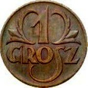Poland 1 Grosz German Occupation Coin 1923 Y# 8 1 GROSZ coin reverse Poland 1 Grosz German Occupation Coin 1923 Y# 8 1 GROSZ coin reverse