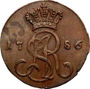 Poland Grosz Stanislaus Augustus 1786 EB KM# 204 17 SAR 88 coin obverse Poland Grosz Stanislaus Augustus 1786 EB KM# 204 17 SAR 88 coin obverse