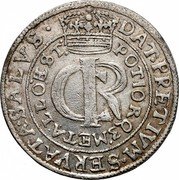 Poland Gulden (30 Groschen - 1/3 Thaler - Tympf) Johann Casimir 1633 AT, error 63 KM# 120 CRI POTIO... coin obverse Poland Gulden (30 Groschen - 1/3 Thaler - Tympf) Johann Casimir 1633 AT, error 63 KM# 120 CRI POTIO... coin obverse