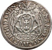 Poland Ort Johann Casimir Coin 1651 GR KM# 46 MON ARGENT CIVITAT GEDANEN 1651 1 8 coin reverse Poland Ort Johann Casimir Coin 1651 GR KM# 46 MON ARGENT CIVITAT GEDANEN 1651 1 8 coin reverse