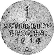 Poland Schilling Prussian Possession 1810 A C# 54 1 SCHILLING PREUSS 1810 A coin reverse Poland Schilling Prussian Possession 1810 A C# 54 1 SCHILLING PREUSS 1810 A coin reverse