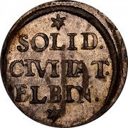 Poland Solidus (Szelag, Schilling) Johann Casimir 1666 KM# 86 SOLID CIVITAT ELBIN coin reverse