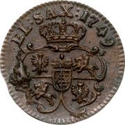Poland Solidus (Szelag, Schilling) August III 1749 KM# 145 EL : SAX : 1749 coin reverse Poland Solidus (Szelag, Schilling) August III 1749 KM# 145 EL : SAX : 1749 coin reverse