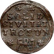 Poland Solidus (Szelag, Schilling) Thorn City 1761 KM# 60 SOLID CIVITAT THORUN coin reverse Poland Solidus (Szelag, Schilling) Thorn City 1761 KM# 60 SOLID CIVITAT THORUN coin reverse