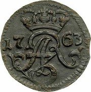 Poland Solidus (Szelag, Schilling) August III 1763 ICS KM# 105 AR3 17 63 coin obverse Poland Solidus (Szelag, Schilling) August III 1763 ICS KM# 105 AR3 17 63 coin obverse