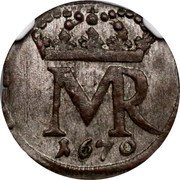 Poland Szelag (12 Danarii) Michael I 1670 KM# 70 MR 1670 coin obverse Poland Szelag (12 Danarii) Michael I 1670 KM# 70 MR 1670 coin obverse