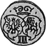 Poland Ternar (3 Denarii - 1 Pfennig) Posen Coin (16)20 KM# 20 III coin reverse Poland Ternar (3 Denarii - 1 Pfennig) Posen Coin (16)20 KM# 20 III coin reverse