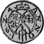 Poland Ternar (3 Denarii - 1 Pfennig) Lobsenz City 1624 KM# 10 ANNO 1 6 Z 4 coin reverse Poland Ternar (3 Denarii - 1 Pfennig) Lobsenz City 1624 KM# 10 ANNO 1 6 Z 4 coin reverse