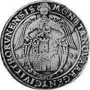 Poland Thaler Sigismund III 1631 II KM# 18 MONETA NOVA ARGENT CIVIT THORVNENSIS 16 32 I I coin reverse Poland Thaler Sigismund III 1631 II KM# 18 MONETA NOVA ARGENT CIVIT THORVNENSIS 16 32 I I coin reverse