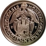 Poland Thaler Thorn City 1632 II KM# 20 MONETA NOVA ARGENT CIVIT THORVNENSIS I I coin obverse Poland Thaler Thorn City 1632 II KM# 20 MONETA NOVA ARGENT CIVIT THORVNENSIS I I coin obverse
