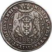 Poland Thaler Johann Casimir 1649 GR KM# 40 MONETA ARGENTEA CIVITATIS GEDANENSIS 1649 G R coin reverse Poland Thaler Johann Casimir 1649 GR KM# 40 MONETA ARGENTEA CIVITATIS GEDANENSIS 1649 G R coin reverse