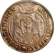 Poland Thaler Johann Casimir 1650 GR KM# 49 MON ARGENTEA CIVITATIS GEDANEN 1650 coin reverse Poland Thaler Johann Casimir 1650 GR KM# 49 MON ARGENTEA CIVITATIS GEDANEN 1650 coin reverse