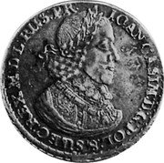 Poland Thaler Bromberg Coin 1650 KM# 2 IOAN CASIM D G POL & SUEC REX M D L RUS PR. coin obverse