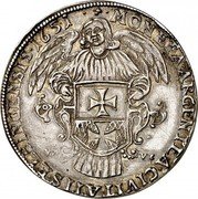 Poland Thaler Johann Casimir 1651 WVE KM# 55 MONETA ARGENTEA CIVITATIS ELBINGENSIS 1651 W VE coin reverse Poland Thaler Johann Casimir 1651 WVE KM# 55 MONETA ARGENTEA CIVITATIS ELBINGENSIS 1651 W VE coin reverse