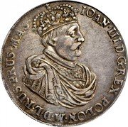 Poland Thaler Johann III Sobieski 1685 DL Stack's Tallent & Belzberg Coll., 4-08, AU - $40,000 KM# 76 IOAN III D G REX POLON M D L RUS PRUS MAS coin obverse Poland Thaler Johann III Sobieski 1685 DL Stack's Tallent & Belzberg Coll., 4-08, AU - $40,000 KM# 76 IOAN III D G REX POLON M D L RUS PRUS MAS coin obverse