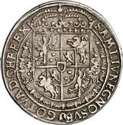 Poland Thaler Sigismund III 1631 II KM# 48.5 SAM LIV NE NO SVE GOT VAD Q HR REX coin reverse Poland Thaler Sigismund III 1631 II KM# 48.5 SAM LIV NE NO SVE GOT VAD Q HR REX coin reverse