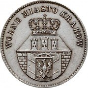 Poland Zloty Krakow City Coin 1835 C# 13 WOLNE MIASTO KRAKOW coin obverse Poland Zloty Krakow City Coin 1835 C# 13 WOLNE MIASTO KRAKOW coin obverse