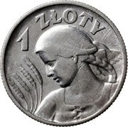 Poland Zloty Woman and Ears 1925 Dot after date. London Y# 15 1 ZŁOTY coin reverse Poland Zloty Woman and Ears 1925 Dot after date. London Y# 15 1 ZŁOTY coin reverse
