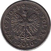 Poland Zloty Circulation Coin. Wreath 2010 MW Y# 282 RZECZPOSPOLITA POLSKA MW 1993 coin obverse Poland Zloty Circulation Coin. Wreath 2010 MW Y# 282 RZECZPOSPOLITA POLSKA MW 1993 coin obverse