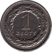Poland Zloty Circulation Coin. Wreath 2010 MW Y# 282 1 ZŁOTY coin reverse Poland Zloty Circulation Coin. Wreath 2010 MW Y# 282 1 ZŁOTY coin reverse