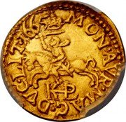 Poland 1/2 Ducat (Johann Casimir) 1665 MON AVR MAG DVC LIT K R coin reverse Poland 1/2 Ducat (Johann Casimir) 1665 MON AVR MAG DVC LIT K R coin reverse