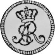 Poland 1/2 Gulden (Pattern Coin) KM# Pn95 SAR coin obverse Poland 1/2 Gulden (Pattern Coin) KM# Pn95 SAR coin obverse