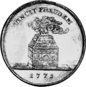 Poland 1/2 Thaler (Stanislaus Augustus Pattern Coin) KM# Pn103 VINCIT FRAUDEM 1771 coin reverse Poland 1/2 Thaler (Stanislaus Augustus Pattern Coin) KM# Pn103 VINCIT FRAUDEM 1771 coin reverse