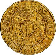 Poland 1 Ducat (Johann Casimir) MON AUREA CIVITAT GEDANENS 1662 D L coin reverse Poland 1 Ducat (Johann Casimir) MON AUREA CIVITAT GEDANENS 1662 D L coin reverse