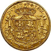 Poland 1 Ducat (Stanislaus Augustus Pattern Coin) KM# Pn58 DVCAT POLON 1765 FS coin reverse Poland 1 Ducat (Stanislaus Augustus Pattern Coin) KM# Pn58 DVCAT POLON 1765 FS coin reverse