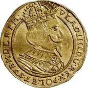 Poland 1 Ducat (Thorn City) KM# 22.1g VLADIIII D G REX POL ET SVE M D L R P M coin obverse Poland 1 Ducat (Thorn City) KM# 22.1g VLADIIII D G REX POL ET SVE M D L R P M coin obverse