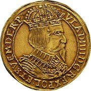 Poland 1 Ducat (Thorn City) KM# 22.1c VLADIIII D G REX POL ET SVE M D L R P coin obverse Poland 1 Ducat (Thorn City) KM# 22.1c VLADIIII D G REX POL ET SVE M D L R P coin obverse