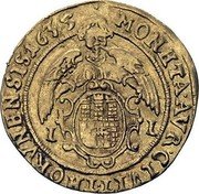 Poland 1 Ducat (Thorn City) KM# 22.1d MONETA AVR CIVIT THORVNENSIS 1635 I I coin reverse Poland 1 Ducat (Thorn City) KM# 22.1d MONETA AVR CIVIT THORVNENSIS 1635 I I coin reverse