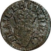 Ireland 1 Farthing (Charles I Richmond issue. type 12) FRA! ET HIB! REX. coin reverse Ireland 1 Farthing (Charles I Richmond issue. type 12) FRA! ET HIB! REX. coin reverse