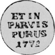 Poland 1 Groschen Pattern Coin 1772 KM# Pn88 ET IN PARVIS PURUS 1771 coin reverse Poland 1 Groschen Pattern Coin 1772 KM# Pn88 ET IN PARVIS PURUS 1771 coin reverse