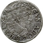 Poland 1 Grosz (Elbing. Gustaw II Adolf Swedish Occupation) GVS ADOL D G REX SVE coin obverse Poland 1 Grosz (Elbing. Gustaw II Adolf Swedish Occupation) GVS ADOL D G REX SVE coin obverse
