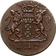 Poland 1 Grosz Marshal Lefebvre French Occupation 1812 M KM# 137 1812 coin obverse Poland 1 Grosz Marshal Lefebvre French Occupation 1812 M KM# 137 1812 coin obverse