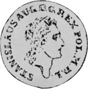 Poland 1 Gulden (Stanislaus Augustus Pattern Coin) KM# Pn97 STANISLAUS AUG D G REX POL M D L coin obverse Poland 1 Gulden (Stanislaus Augustus Pattern Coin) KM# Pn97 STANISLAUS AUG D G REX POL M D L coin obverse