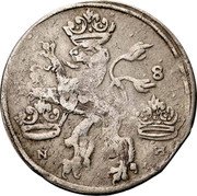 Poland 1 Ort (Elbing City. Karol X Gustaw Swedish Occupation) 1 8 N H coin reverse Poland 1 Ort (Elbing City. Karol X Gustaw Swedish Occupation) 1 8 N H coin reverse