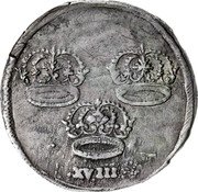Poland 1 Ort (Karol X Gustaw Swedish Occupation) XVIII coin reverse Poland 1 Ort (Karol X Gustaw Swedish Occupation) XVIII coin reverse