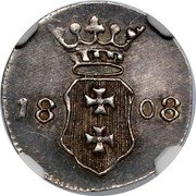 Poland 1 Schilling (Marshal Lefebvre French Occupation. Trial Strike) 1808 coin obverse Poland 1 Schilling (Marshal Lefebvre French Occupation. Trial Strike) 1808 coin obverse