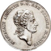 Poland 1 Thaler Stanislaus Augustus Pattern Coin 1771 KM# Pn105 STANISLAUS AUGUSTUS D G REX POLONIAE M D LITU coin obverse Poland 1 Thaler Stanislaus Augustus Pattern Coin 1771 KM# Pn105 STANISLAUS AUGUSTUS D G REX POLONIAE M D LITU coin obverse