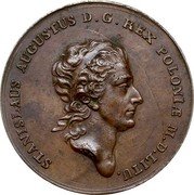 Poland 1 Thaler (Stanislaus Augustus Pattern Coin) KM# Pn106 STANISLAUS AUGUSTUS D.G.REX POLONIÆ M.D.LITU. coin obverse Poland 1 Thaler (Stanislaus Augustus Pattern Coin) KM# Pn106 STANISLAUS AUGUSTUS D.G.REX POLONIÆ M.D.LITU. coin obverse
