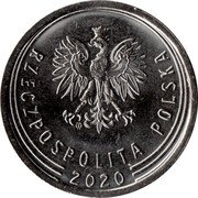 Poland 1 Zloty Circulation Coin. Wreath 2020 MW Y# 974c MW RZECZPOSPOLITA POLSKA 2022 coin obverse Poland 1 Zloty Circulation Coin. Wreath 2020 MW Y# 974c MW RZECZPOSPOLITA POLSKA 2022 coin obverse
